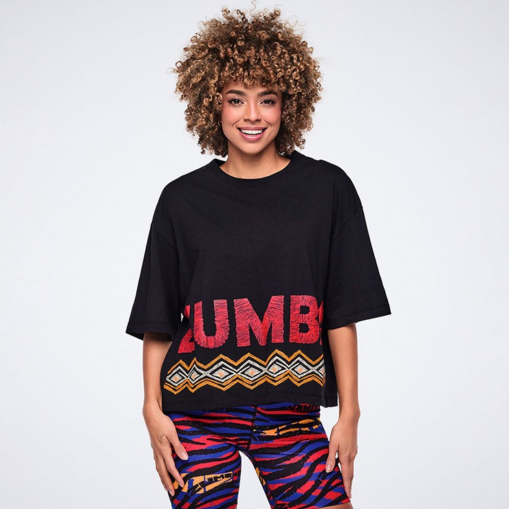 ZUMBA ズンバ 正規品 ウェア レディース Tシャツ 半袖 ボックス 