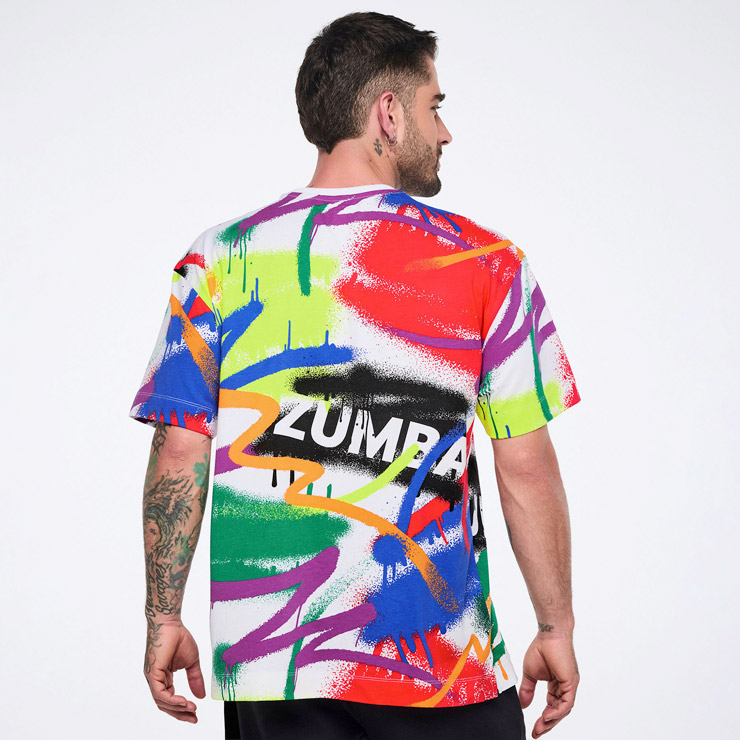 ZUMBA ズンバ 正規品 ウェア ユニセックス Tシャツ 半袖 グラフィック