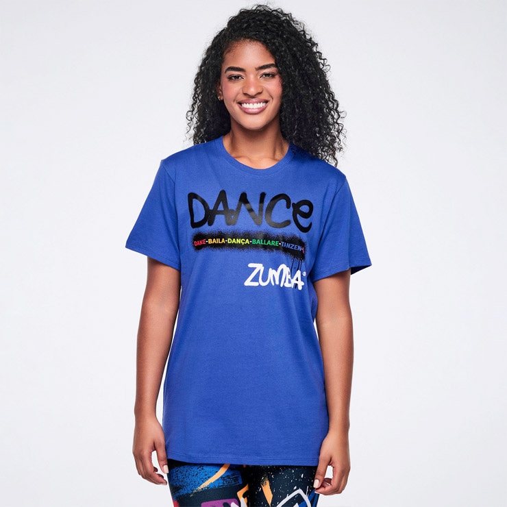 ZUMBA Pride Unisex Crew Neck Tee �֥롼,����� ȾµT�����,��ǥ���������,���̲���,�����ǥ�����