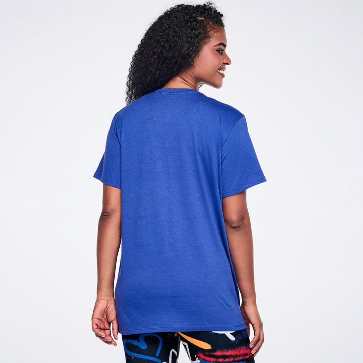 ZUMBA Pride Unisex Crew Neck Tee �֥롼,����� T�����,��ǥ���������,�����,�Хå���������