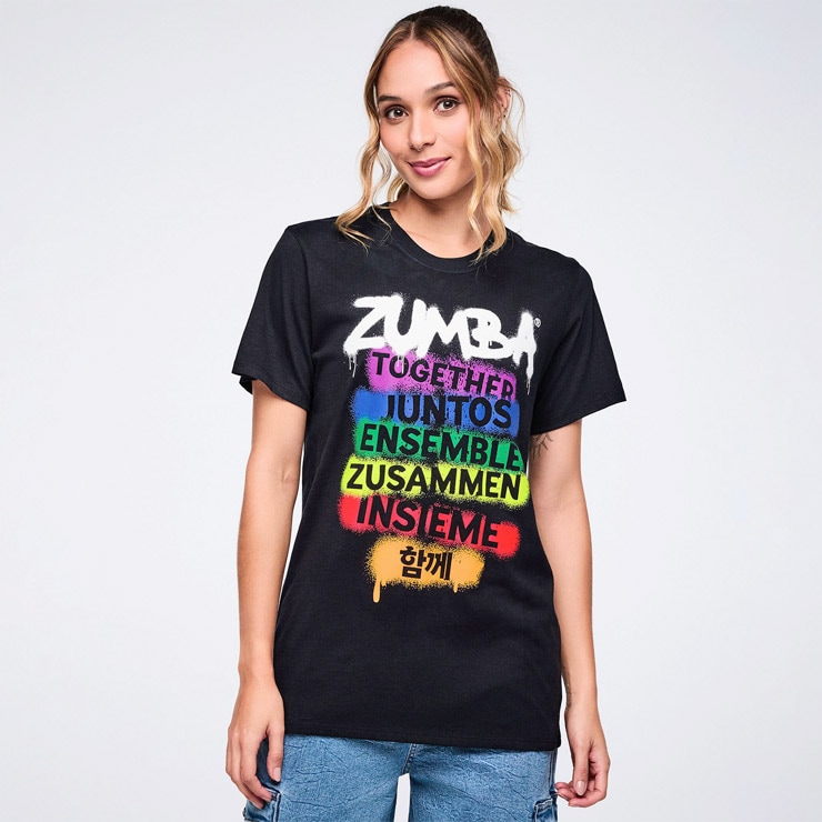 ZUMBA ズンバ 正規品 ウェア ユニセックス Tシャツ 半袖 グラフィック