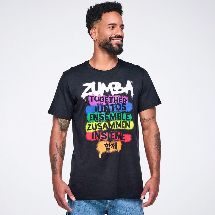 ZUMBA ズンバ 正規品 ウェア ユニセックス Tシャツ 半袖 グラフィック