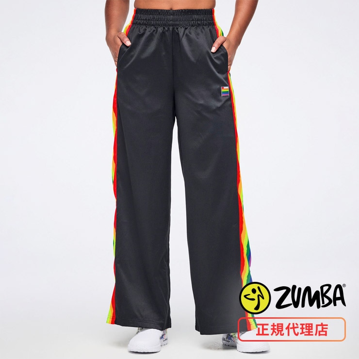 ZUMBA ズンバ 正規品 ウェア レディース ワイドパンツ サイドライン
