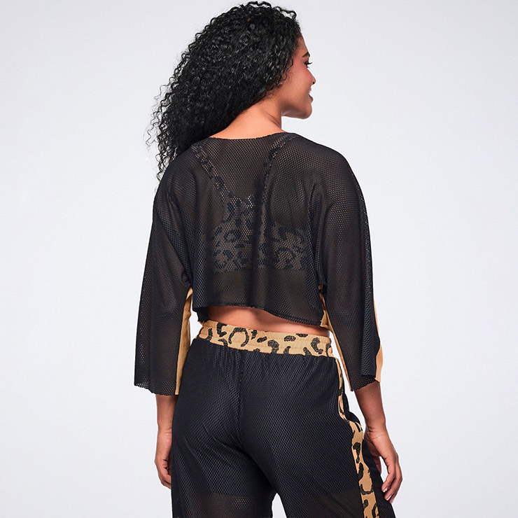 ZUMBA ������,Wildbeat Mesh Front Dolman Top,��ǥ������ȥåץ�,����,�֥�å�,�ɥ�ޥ�ȥåץ�,��ʬµ,�Хå���å���,������,���Ǻ�ߥå���,���硼�Ⱦ�,�Хå���������,�����