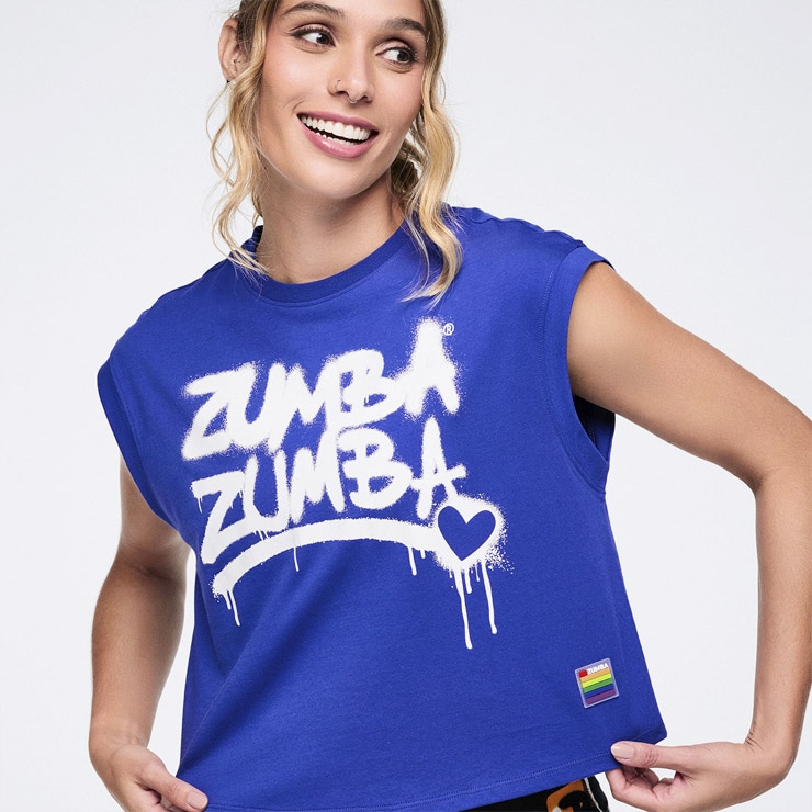 ZUMBA ズンバ 正規品 ウェア レディース タンクトップ ドロップ