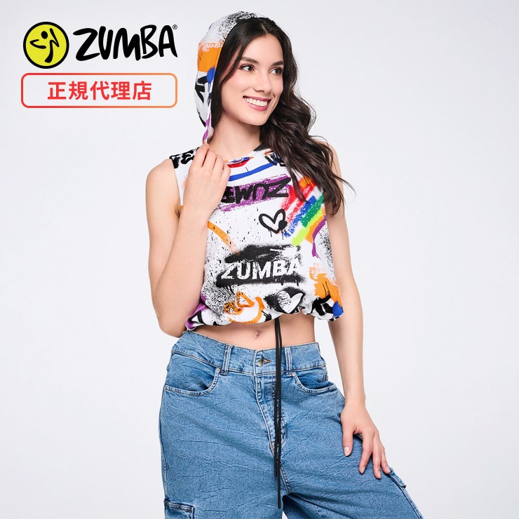 ZUMBA ズンバ 正規品 ウェア レディース タンクトップ フーディー