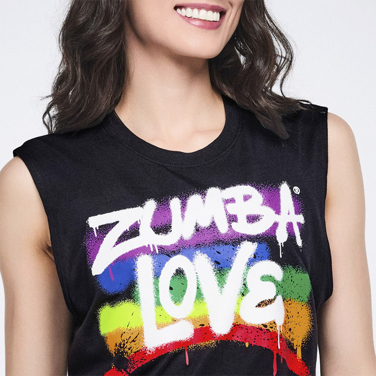 ZUMBA ズンバ 正規品 ウェア レディース タンクトップ 丸首