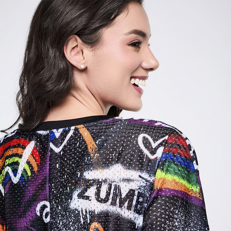 ZUMBA ズンバ 正規品 ウェア レディース Tシャツ 半袖 メッシュ