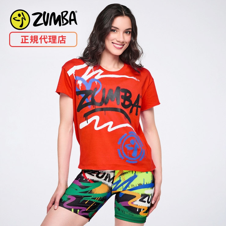 i*i様 ZUMBA限定品Tシャツ ZUMBA ズンバ 正規品 ウェア レディース Tシャツ 半袖 グラフィック