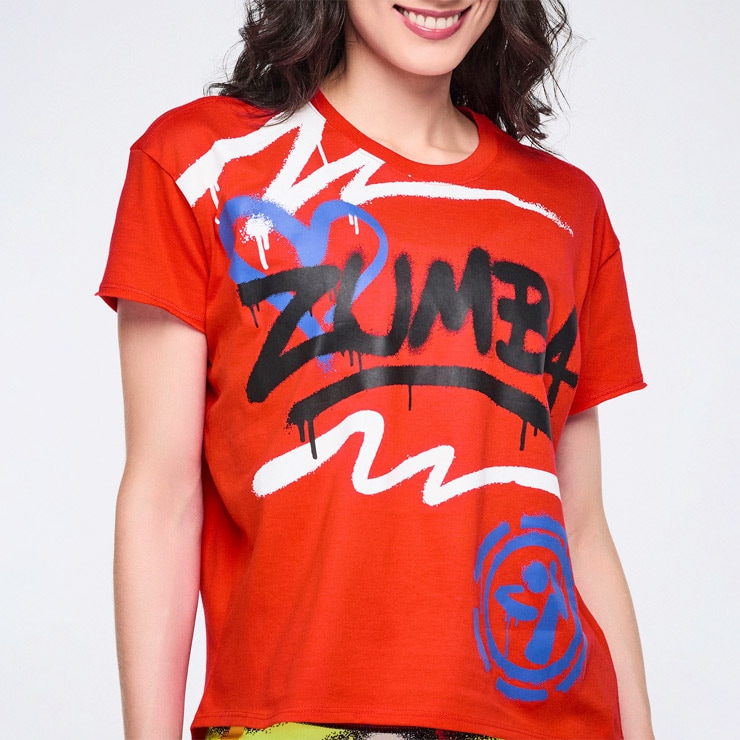 ZUMBA ズンバ 正規品 ウェア レディース Tシャツ 半袖 グラフィック