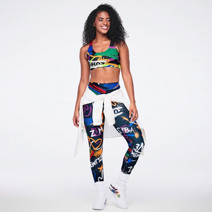 ZUMBA ズンバ 正規品 ウェア レディース シャツ 長袖 ロゴ 白シャツ