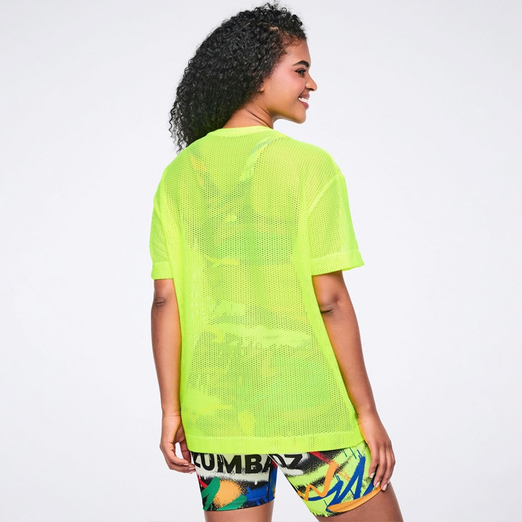 ZUMBA ズンバ 正規品 ウェア レディース Tシャツ 半袖 メッシュ