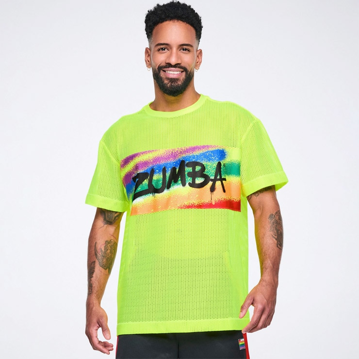 ZUMBA ズンバ 正規品 ウェア レディース Tシャツ 半袖 メッシュ