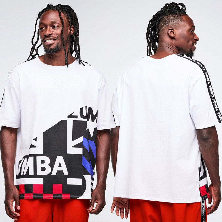 ZUMBA ズンバ 正規品 ウェア メンズ Tシャツ 半袖 トップス ロゴ