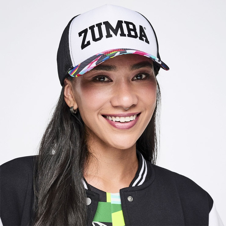 ZUMBA ズンバ 正規品 ウェア グッズ キャップ 帽子 メッシュ ロゴ 柄