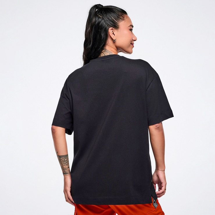 ZUMBA ズンバ 正規品 ウェア ユニセックス Tシャツ 半袖 ロゴ オーバー