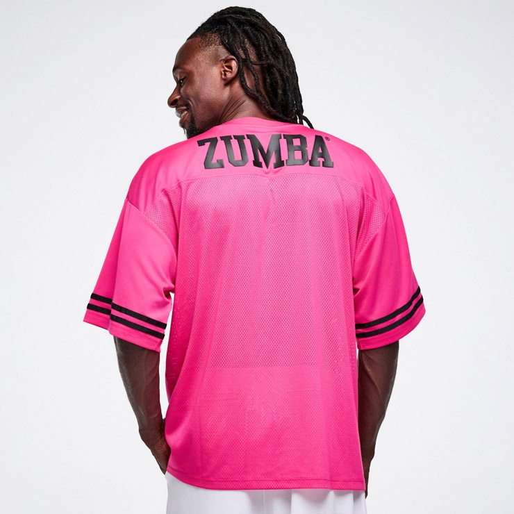 ZUMBA ズンバ 正規品 ウェア ユニセックス Tシャツ 半袖 メッシュ ロゴ