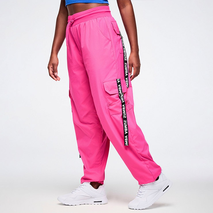 ZUMBAウェア正規品 ピンク カーゴパンツ ZUMBA ズンバ 正規品 ウェア レディース カーゴパンツ ロングパンツ