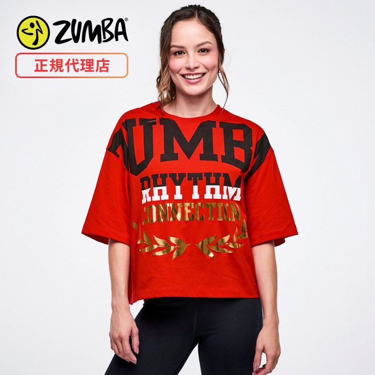 ZUMBA ズンバ 正規品 ウェア レディース Tシャツ 半袖 オーバーサイズ