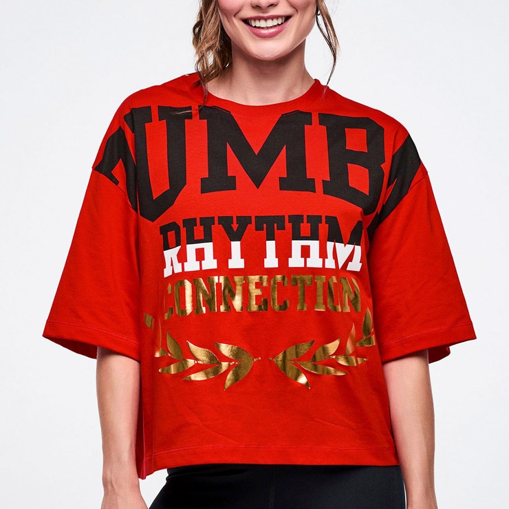 ZUMBA ズンバ 正規品 ウェア レディース Tシャツ 半袖 オーバーサイズ