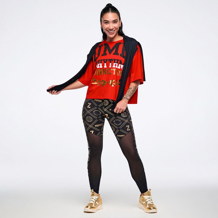 ZUMBA ズンバ 正規品 ウェア レディース Tシャツ 半袖 オーバーサイズ