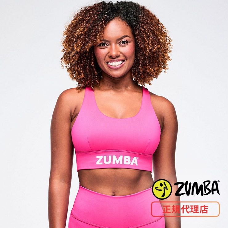 ZUMBA ズンバ 正規品 ウェア レディースブラ ブラトップ ロゴ バック