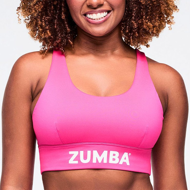 ZUMBA ズンバ 正規品 ウェア レディースブラ ブラトップ ロゴ バック