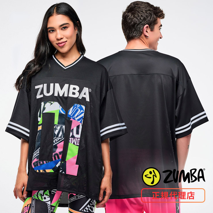ZUMBA ズンバ 正規品 ウェア ユニセックス トップス Vネック ロゴ