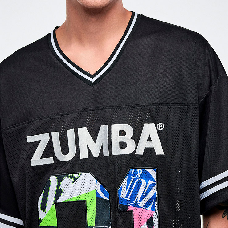 ZUMBA ズンバ 正規品 ウェア ユニセックス トップス Vネック ロゴ