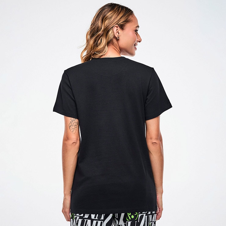 ZUMBA ズンバ 正規品 ウェア ユニセックス Tシャツ 半袖 ロゴ 丸首