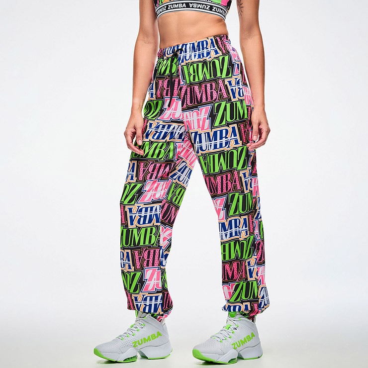 ZUMBAウェア正規品 Sサイズ ZUMBA ズンバ 正規品 ウェア レディース パンツ ロングパンツ 総柄