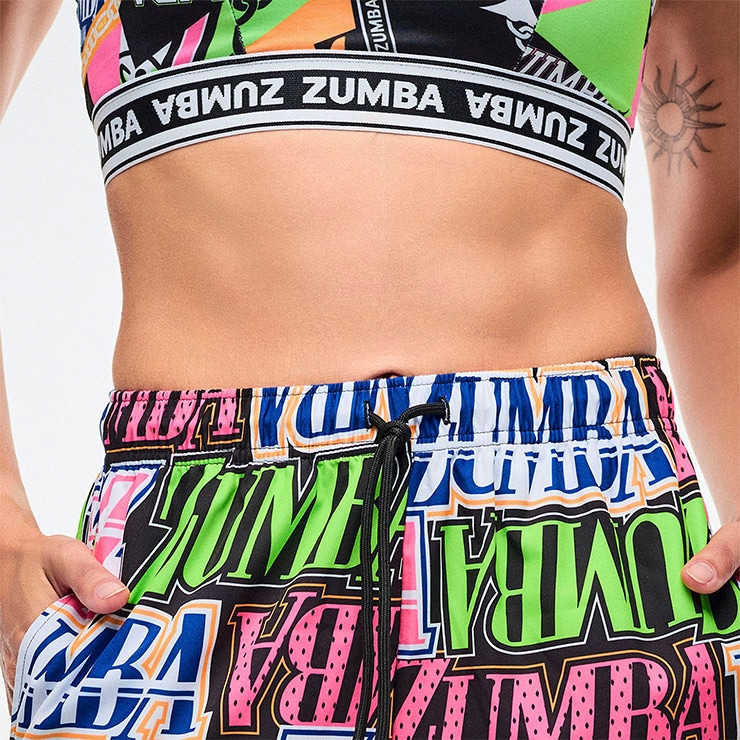 ZUMBA ズンバ 正規品 ウェア レディース パンツ ロングパンツ 総柄