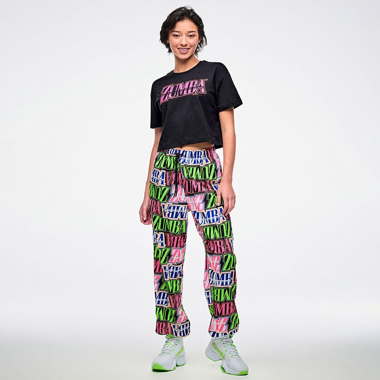 ZUMBA ズンバ 正規品 ウェア レディース パンツ ロングパンツ 総柄
