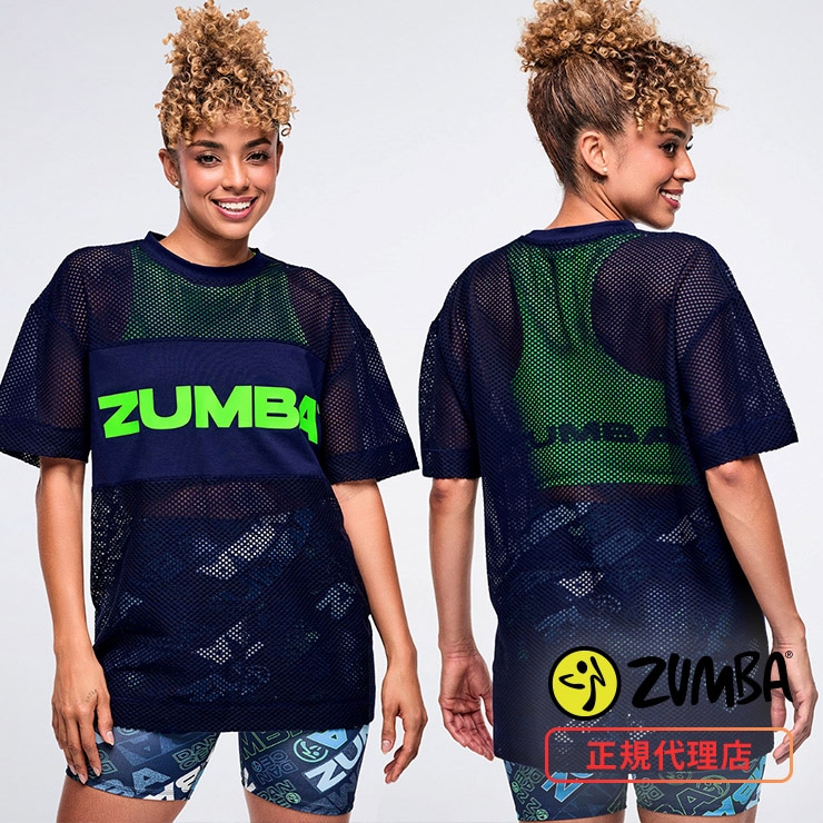 新品　正規品　ズンバ　X S メッシュ　Tシャツ ZUMBA ズンバ 正規品 ウェア レディース Tシャツ 半袖 メッシュ ロゴ