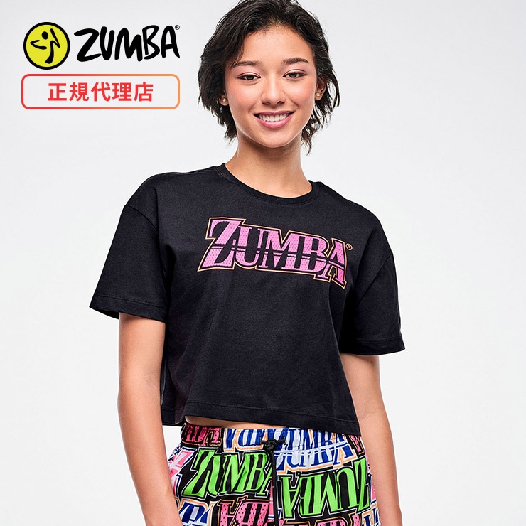 ZUMBA ズンバ 正規品 ウェア レディース トップス 半袖 丸首 ロゴ