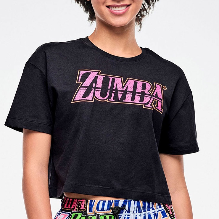 ZUMBA ズンバ 正規品 ウェア レディース トップス 半袖 丸首 ロゴ