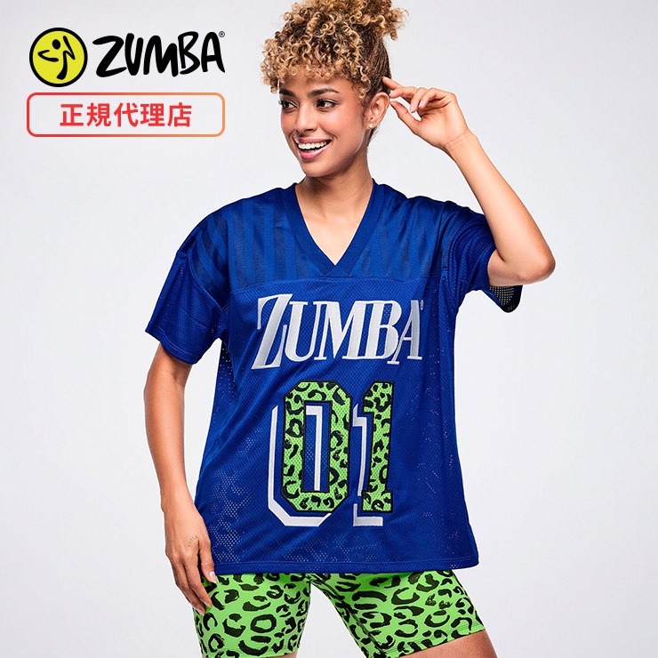 ZUMBA ズンバ 正規品 ウェア レディース トップス 半袖 Vネック ロゴ