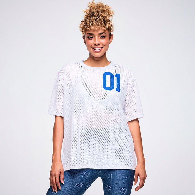ZUMBA ズンバ 正規品 ウェア レディース Tシャツ 半袖 丸首 ロゴ