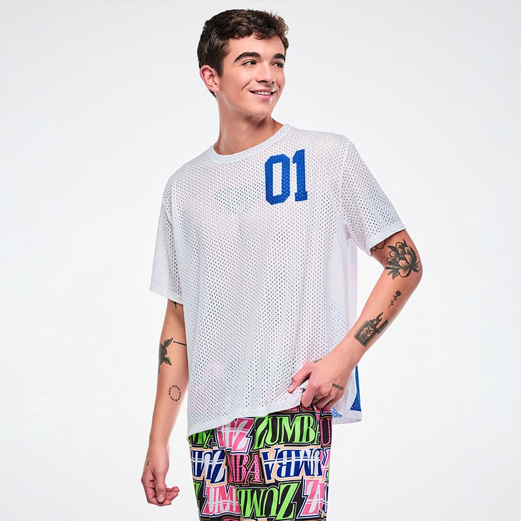 新品　正規品　ズンバ ラスト S メッシュ　Tシャツ ZUMBA ズンバ 正規品 ウェア レディース Tシャツ 半袖 丸首 ロゴ