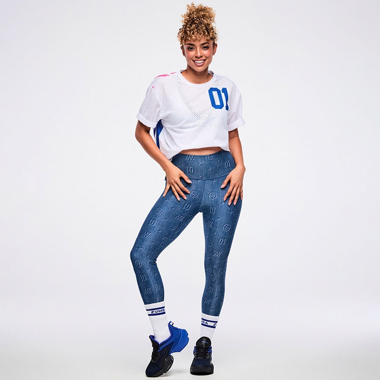 ZUMBA ズンバ 正規品 ウェア レディース Tシャツ 半袖 丸首 ロゴ