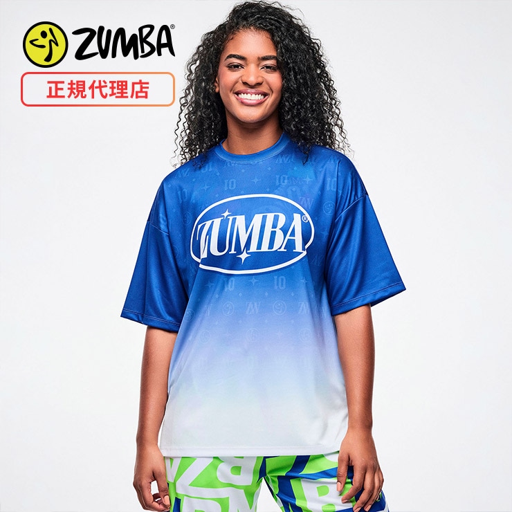 ZUMBA ズンバ 正規品 ウェア レディース Tシャツ 半袖 グラデーション