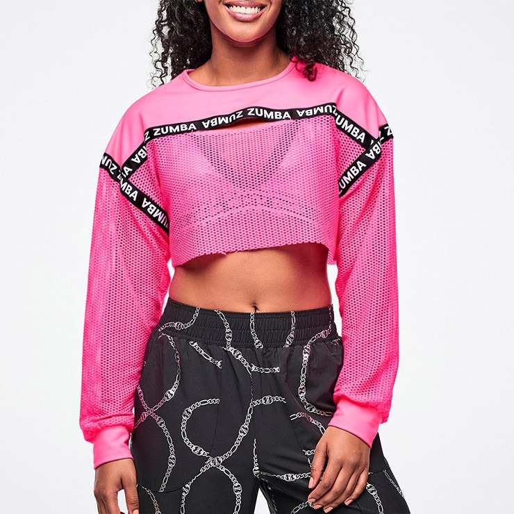 ZUMBA ズンバ 正規品 ウェア レディース トップス ロングスリーブ ロゴ