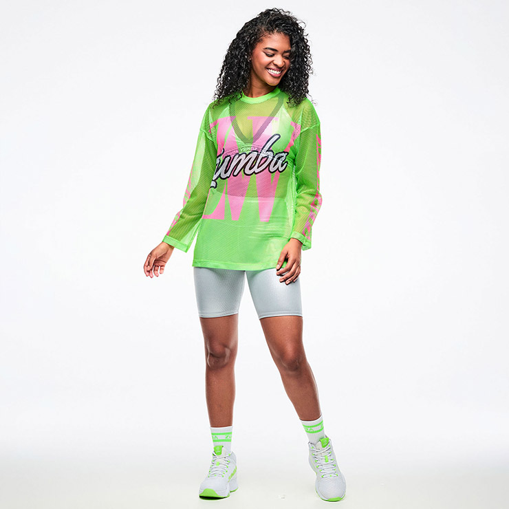 ZUMBA ズンバ 正規品 ウェア レディース メッシュ ネオン 蛍光