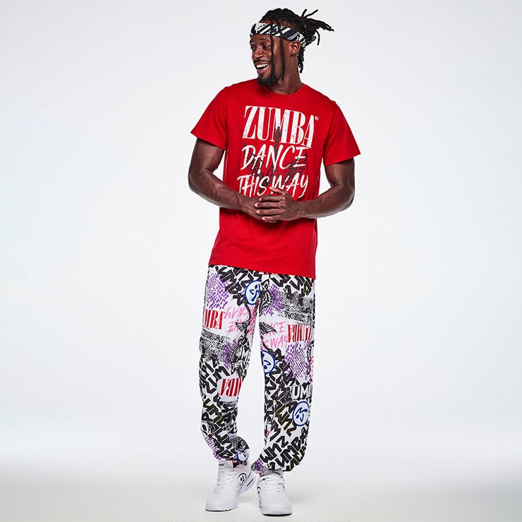 ZUMBA ズンバ 正規品 ウェア グッズ バンダナ 2枚組 総柄 ロゴ
