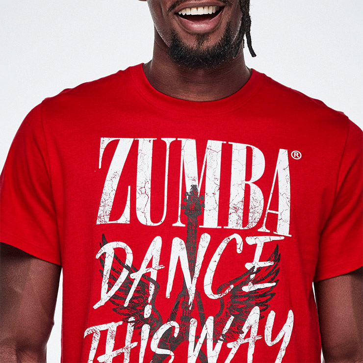 ZUMBA ズンバ 正規品 ウェア ユニセックス Tシャツ 半袖 丸首 ロゴ