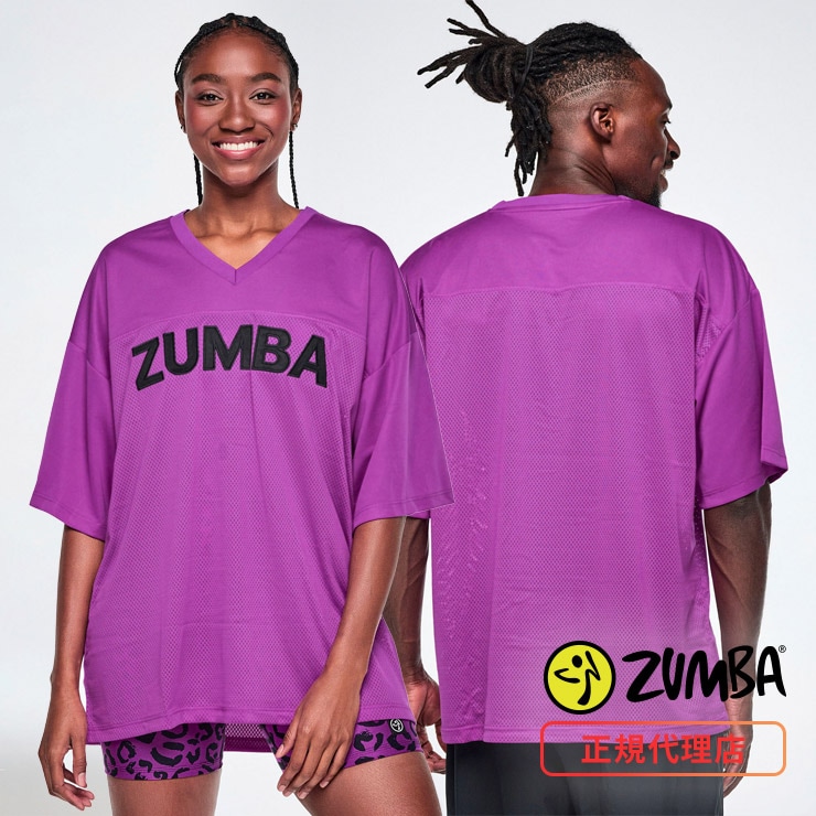 ZUMBA ズンバ　正規品　メンズ　トップス ZUMBA ズンバ 正規品 ウェアユニセックス トップス 半袖 Vネック ロゴ