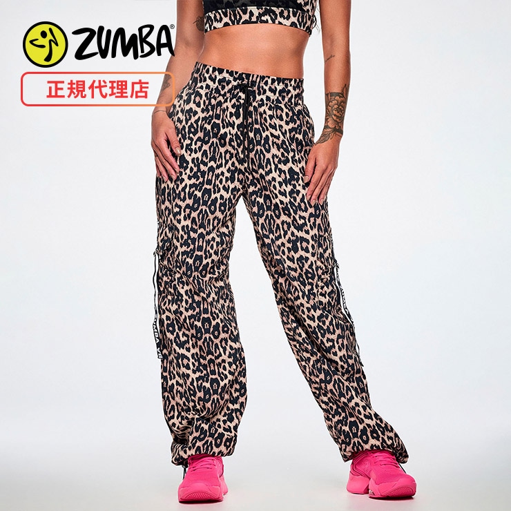 【正規品】ZUMBAヒョウ柄　パンツ　Mサイズ ZUMBA ズンバ 正規品 ウェア レディース カーゴパンツ レオパード