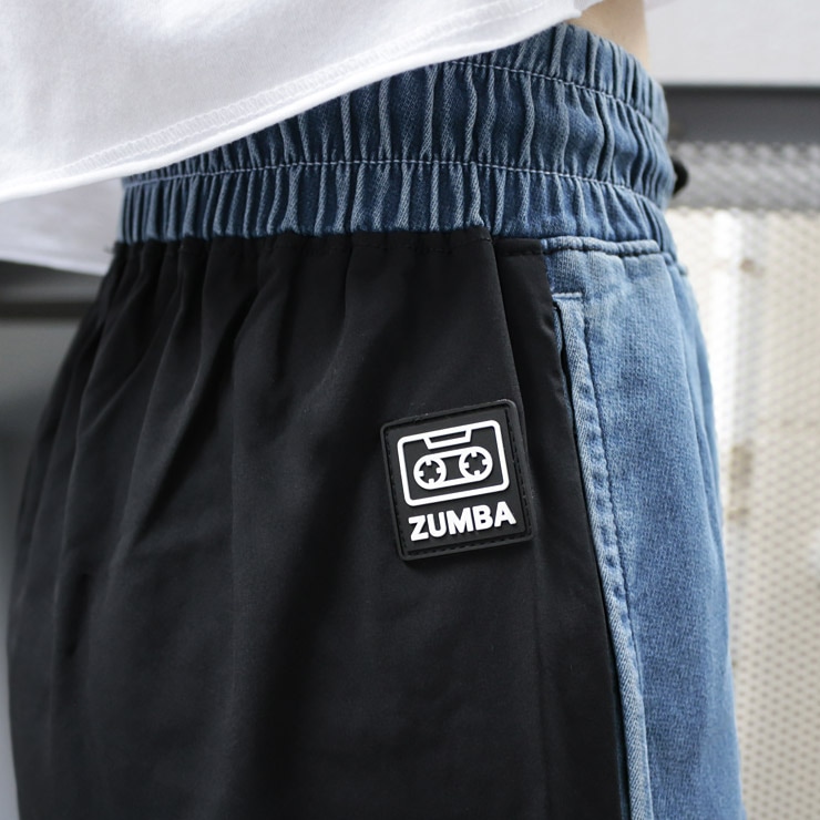 ZUMBA ズンバ 正規品 ウェア レディース パンツ デニム風 ブラック 裾