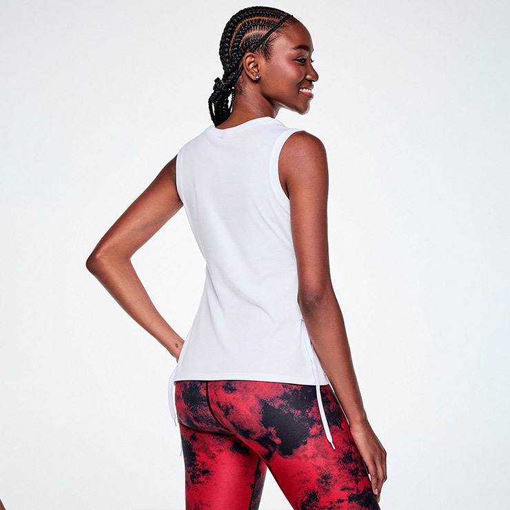 ZUMBA ズンバ 正規品 ウェア レディース タンクトップ ロゴ レース