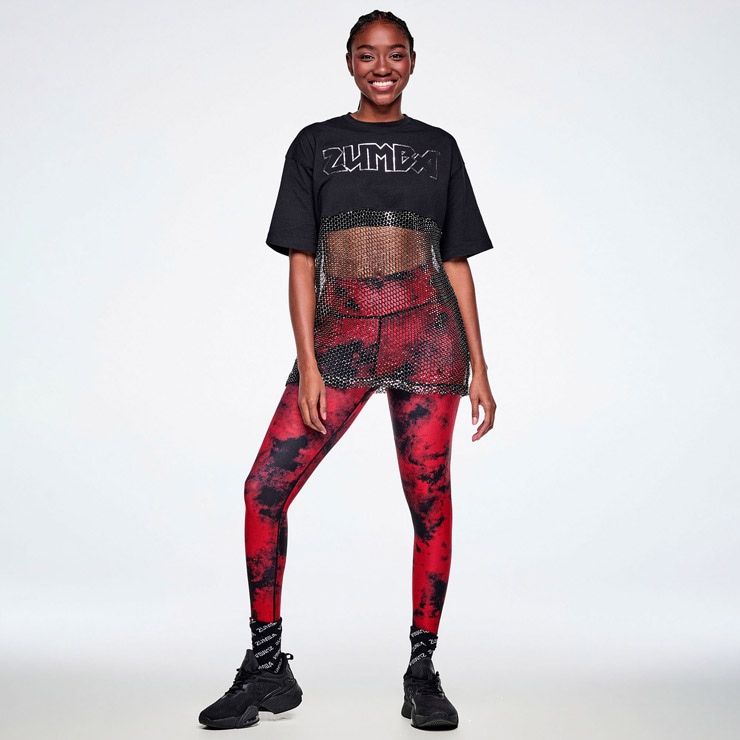 Kobe 　新品　正規品　ズンバ　 S メッシュ　Tシャツ ZUMBA ズンバ 正規品 ウェア レディース Tシャツ 半袖 トップス